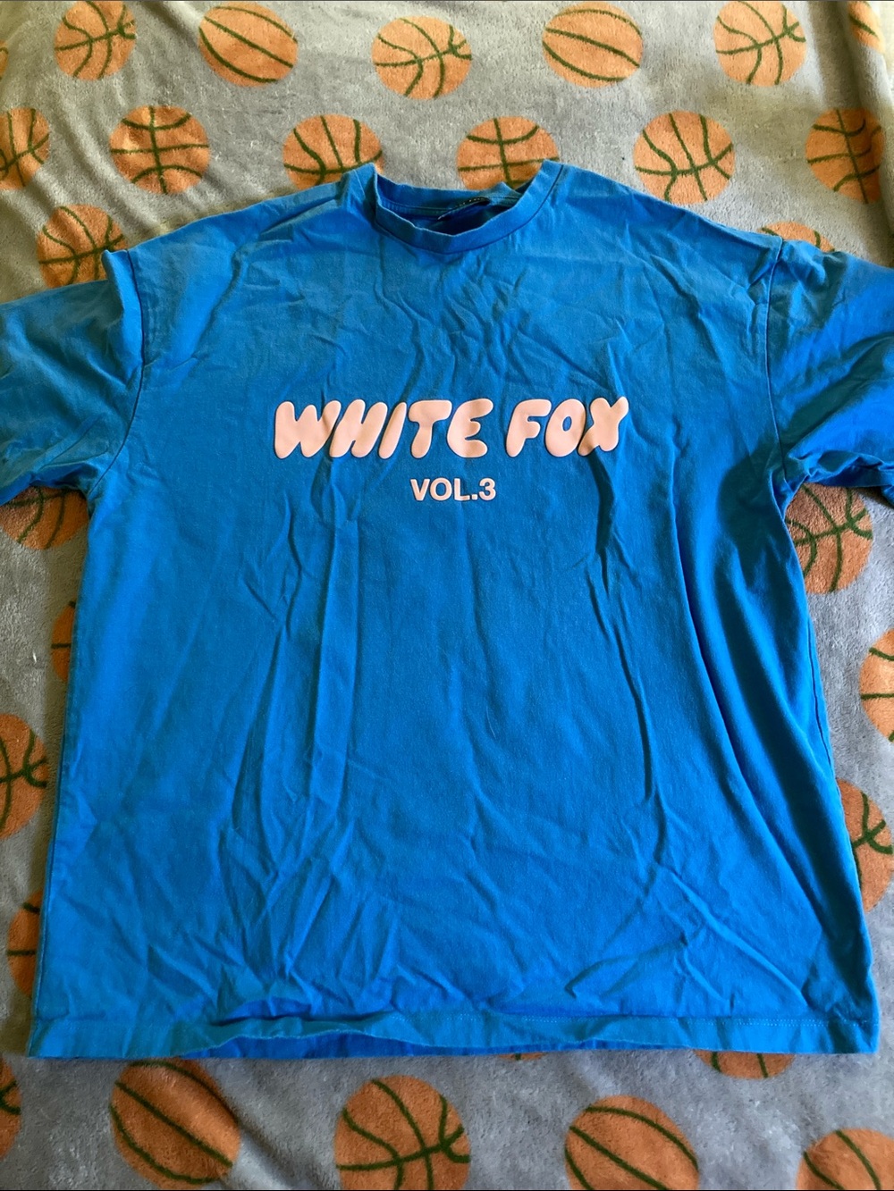 White fox tee in blue size S/M